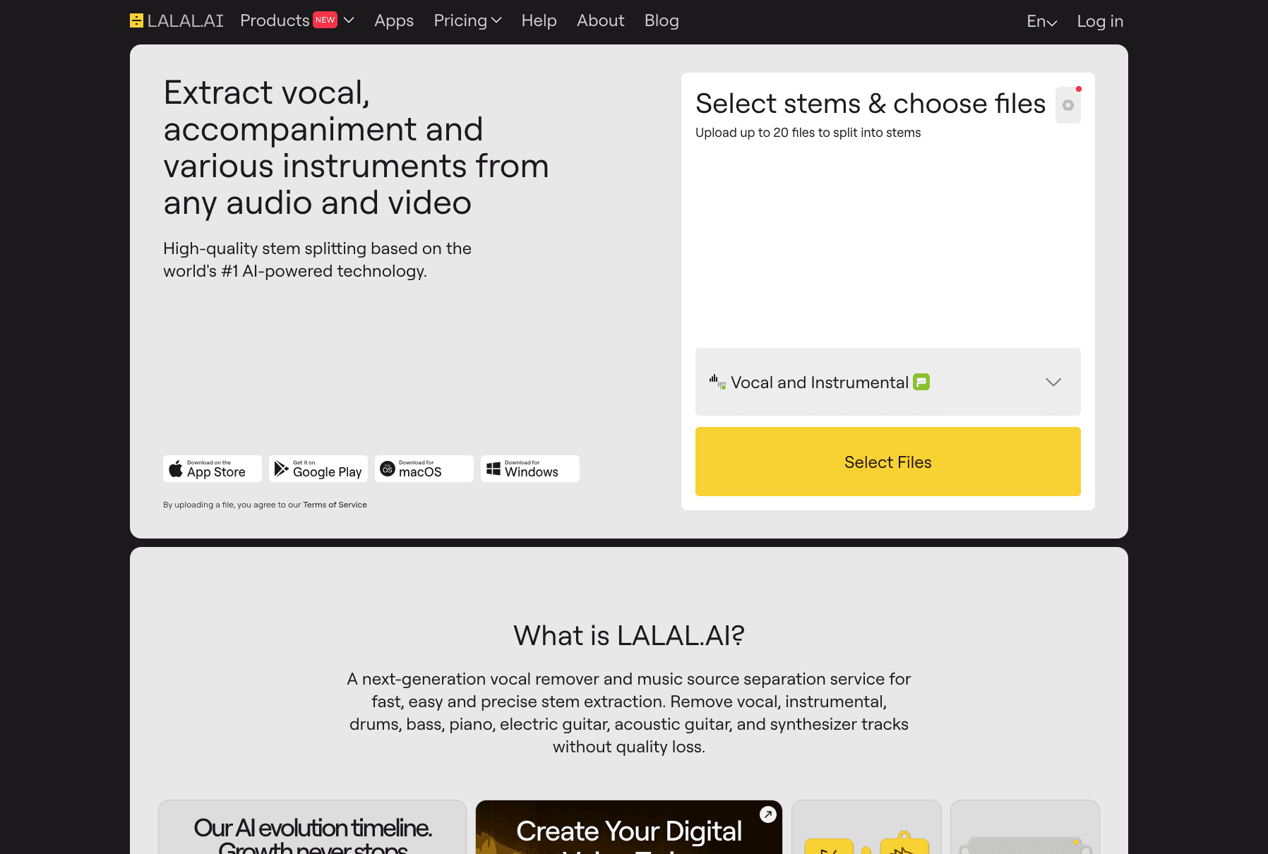 LALAL.AI Video Stem Splitter